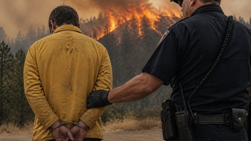 Fred Mountain Fire Arrest as Blaze Swells