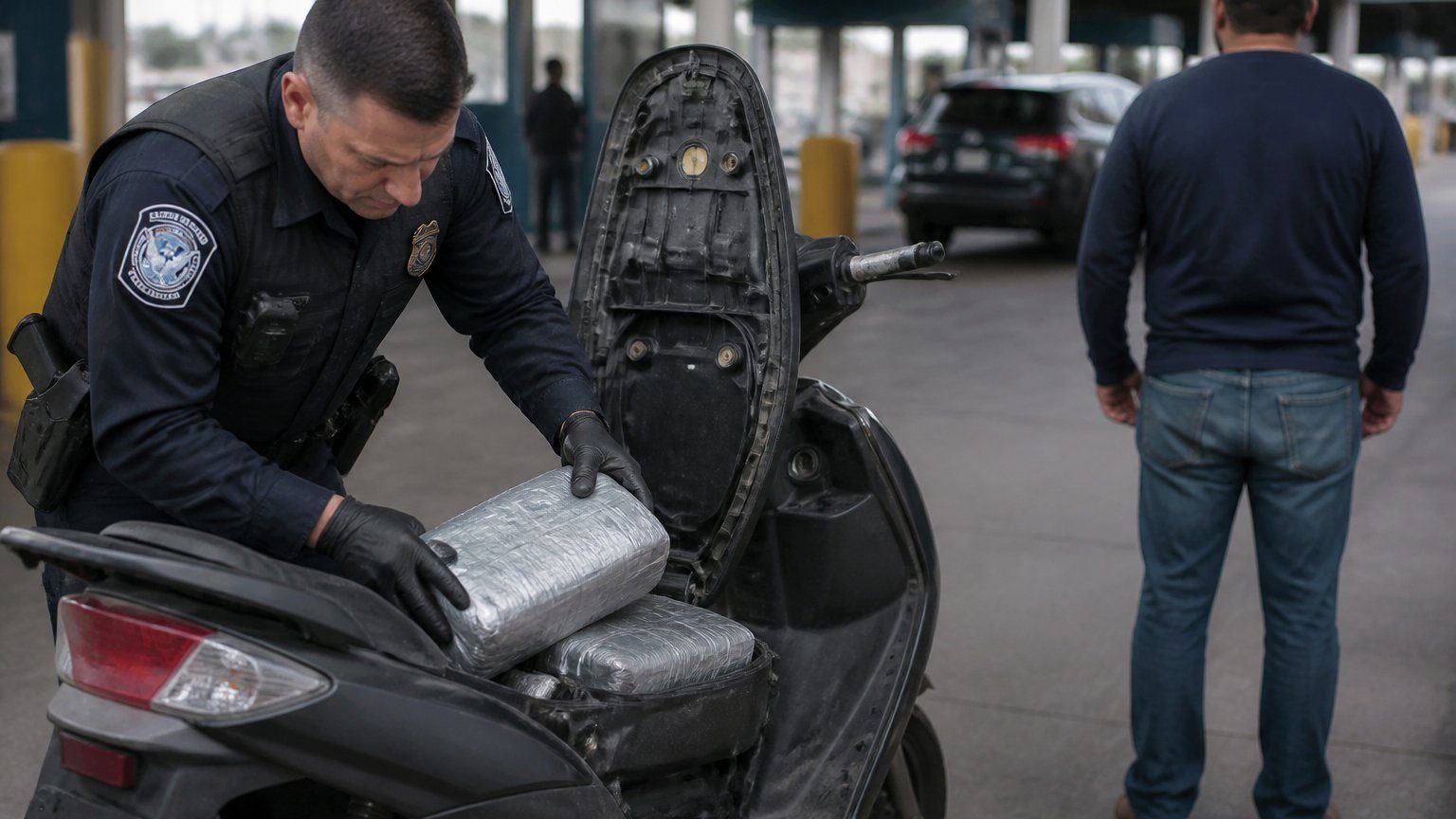 Fentanyl hidden in moped seized at border