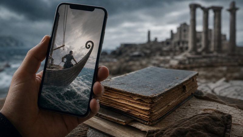 Leaked copy of The Odyssey spreads on X
