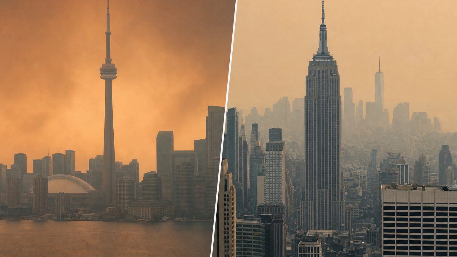 Wildfire Smoke Pushes Toronto, NYC to Top of Pollution List