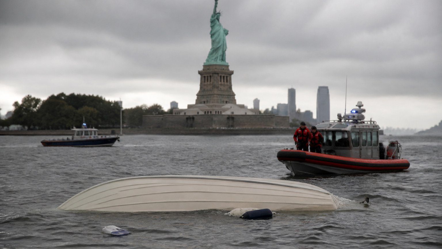 Boat Capsizes Near Liberty Island, Killing Two