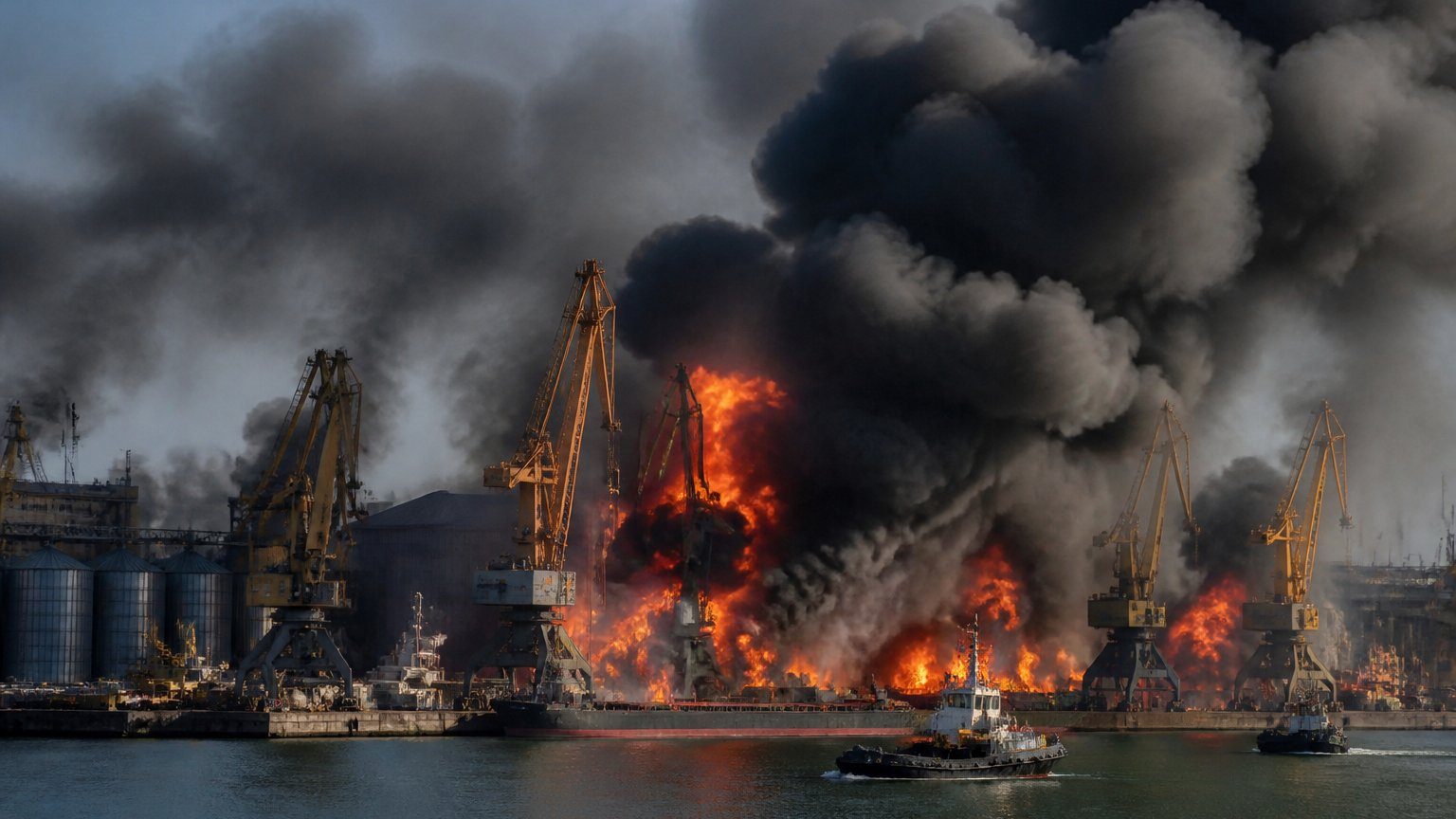 Odesa Port Under Fire as Russia Targets Black Sea Trade