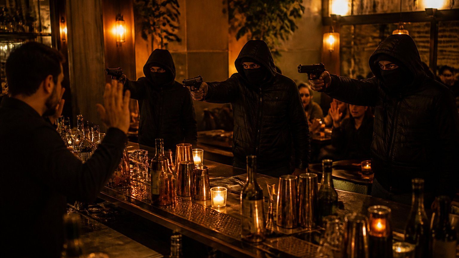 Pistol-Wielding Trio Robs NYC Cocktail Bar