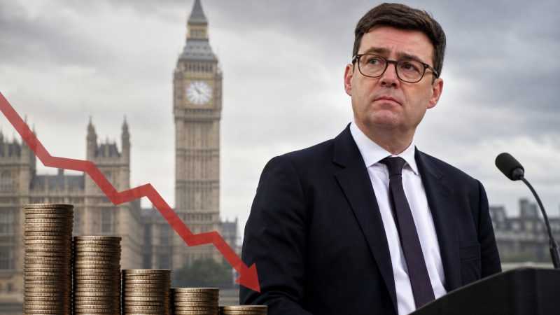 UK Borrowing Falls as Burnham Unveils Cost Cuts