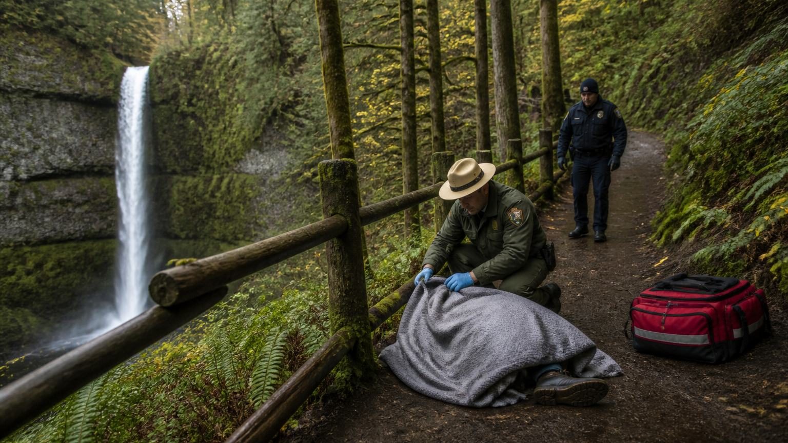 Silver Falls State Park Fall Kills Tourist
