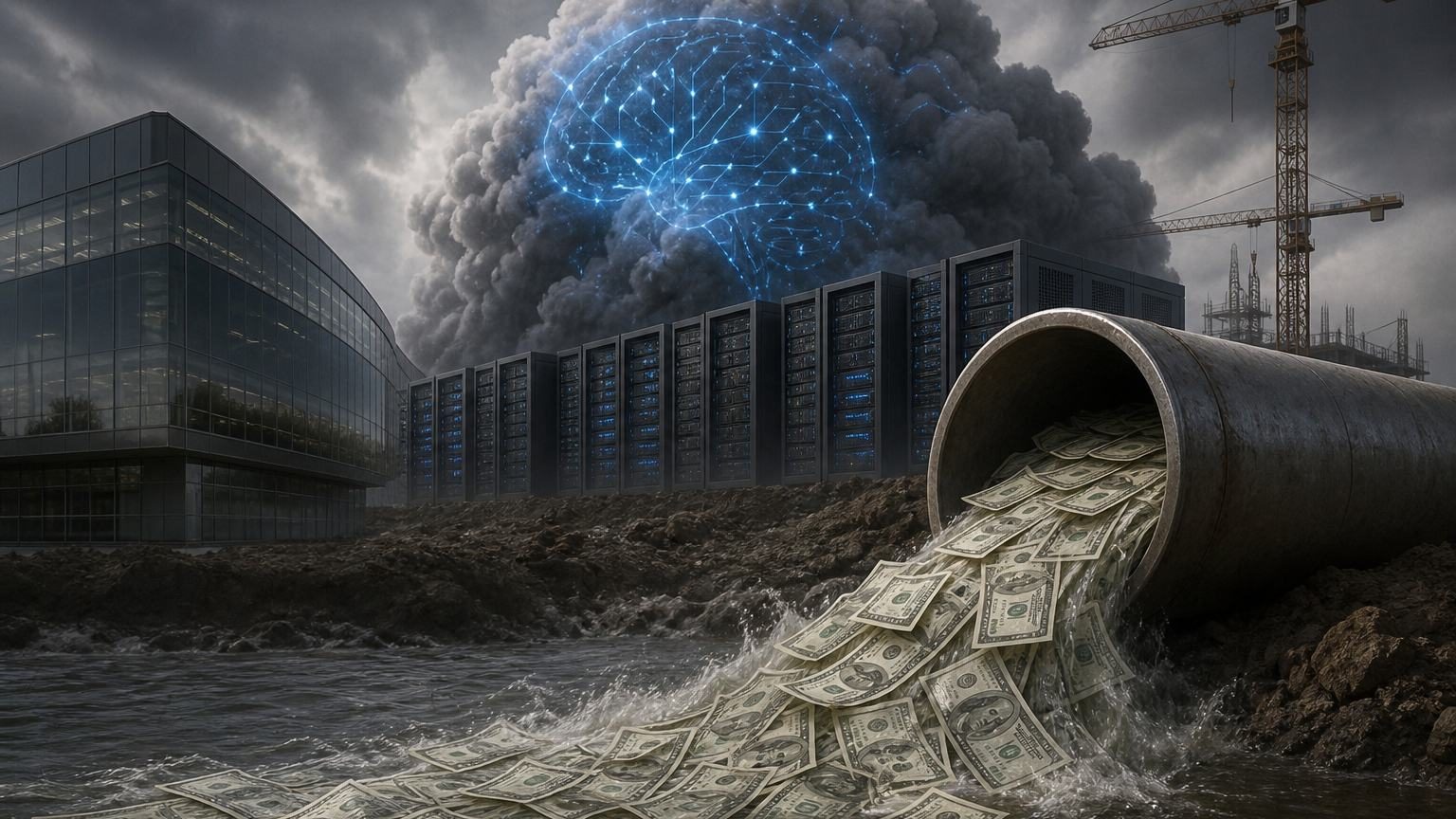 Google AI spending pushes cash flow negative