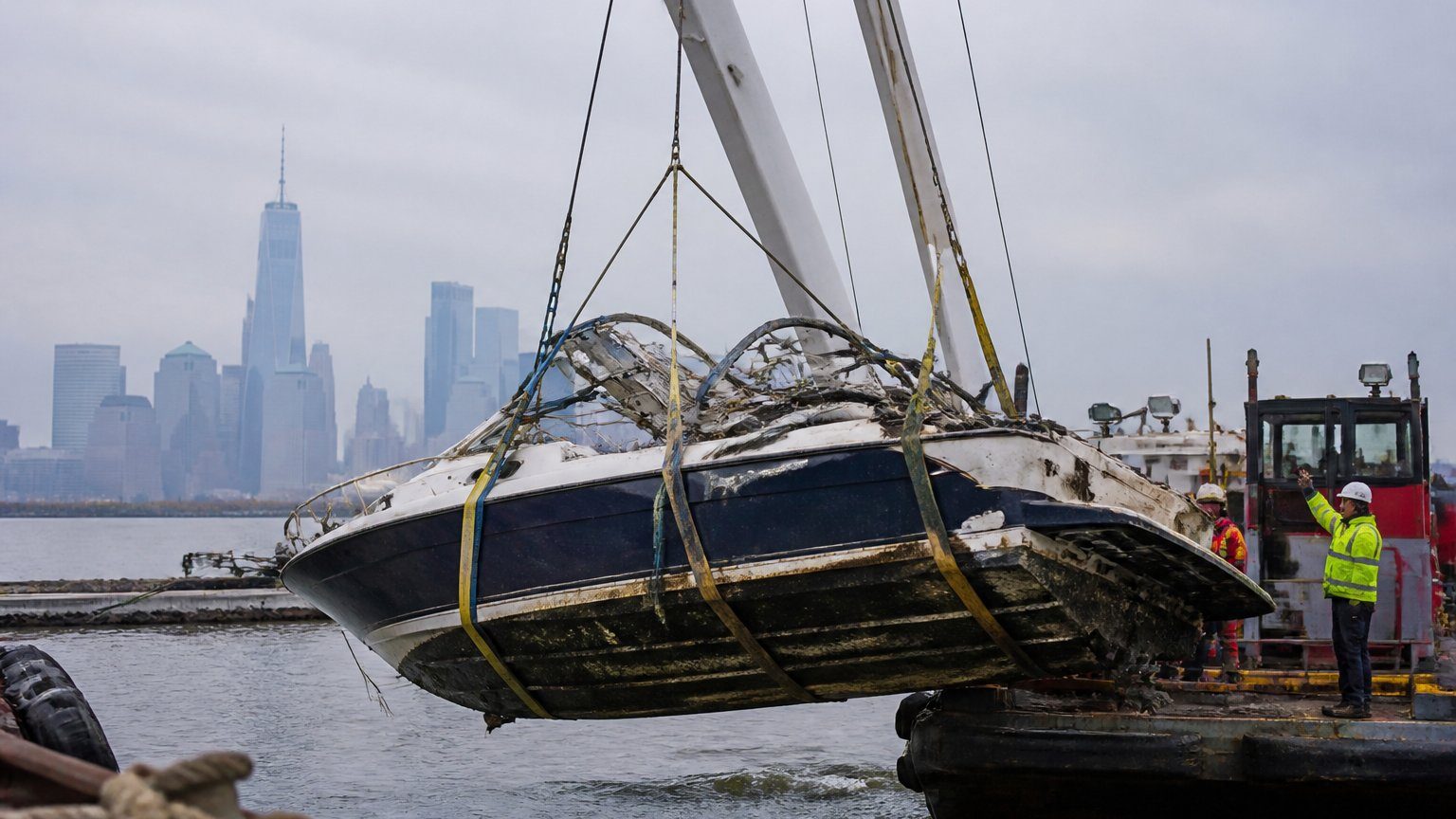 New York Harbor boat recovered after fatal capsizing