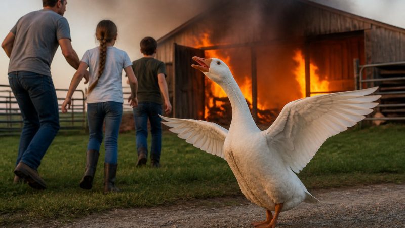 Goosey alerts Texas family to barn fire