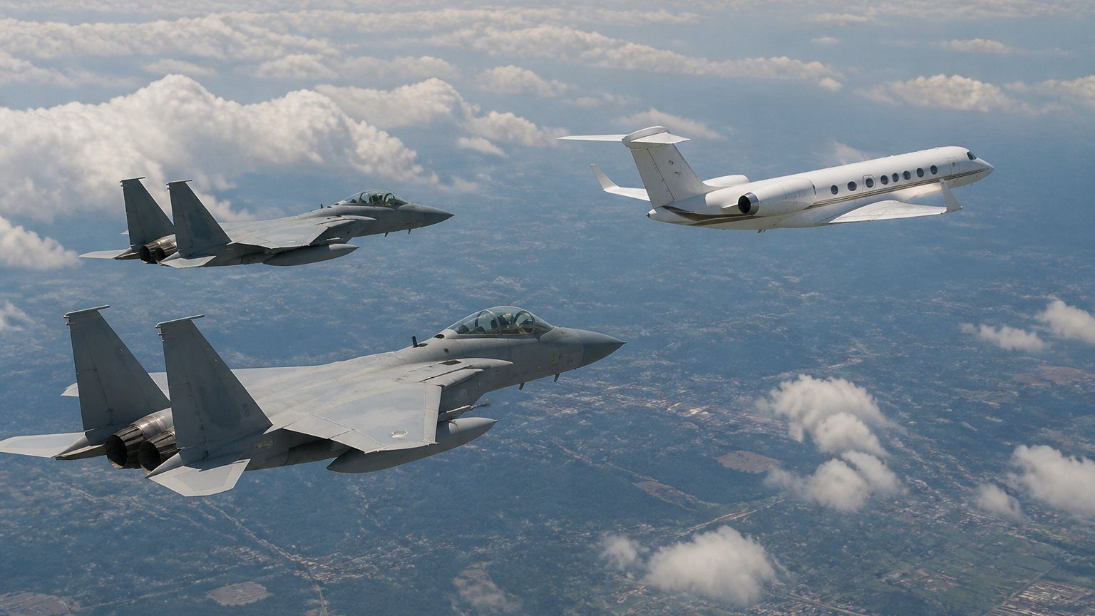 NORAD Jets Intercept Planes Near Bedminster