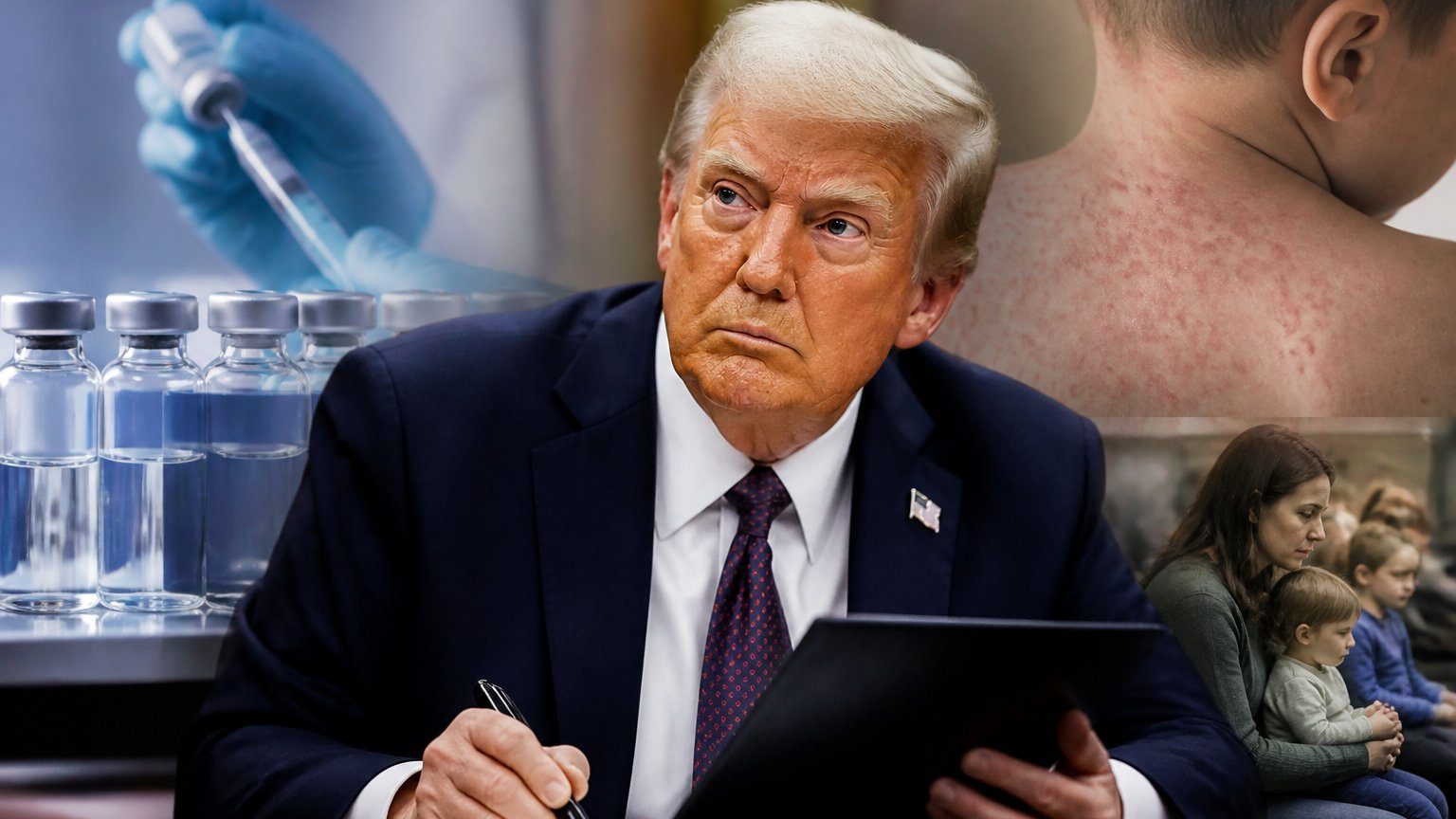 Trump vaccine order lands as measles cases surge