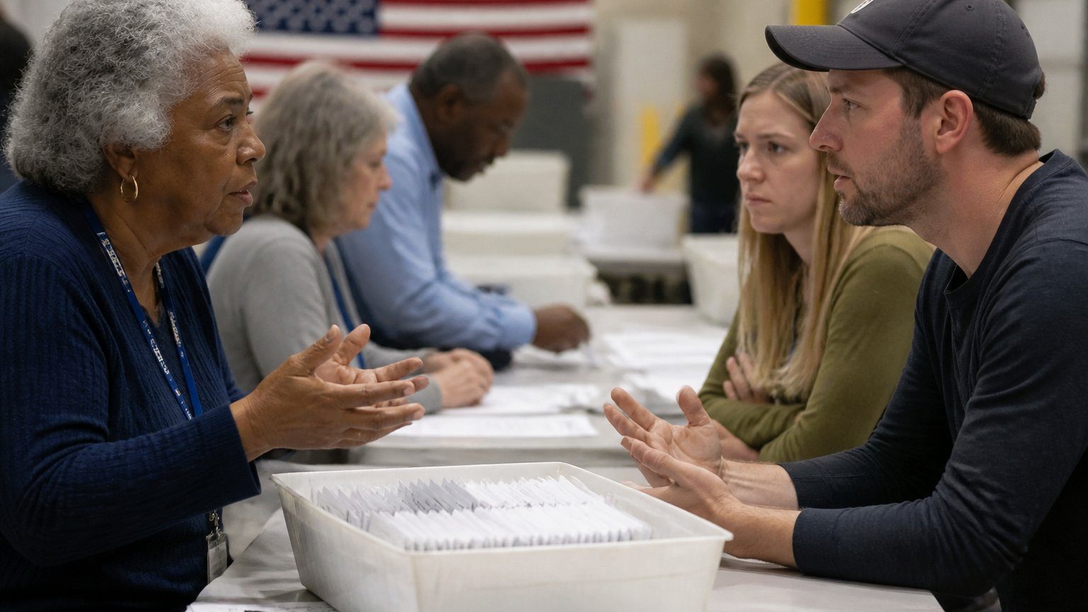 Midterm poll worker push turns into a new battleground