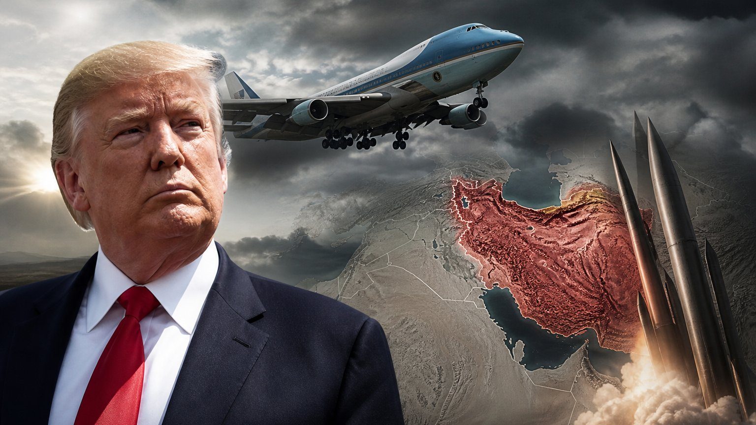 Trump Air Force One Switch Hid Iran Threat