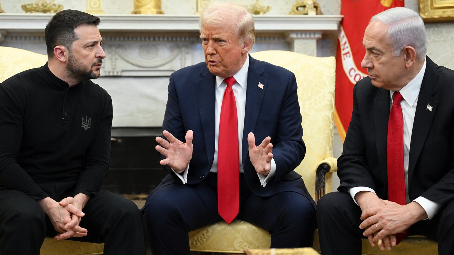 Zelensky, Netanyahu Meet Trump as War Talks Continue