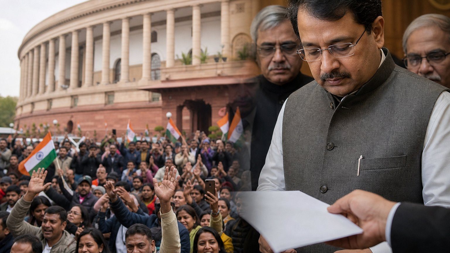 India's CJP Protest Ends After Minister Quits