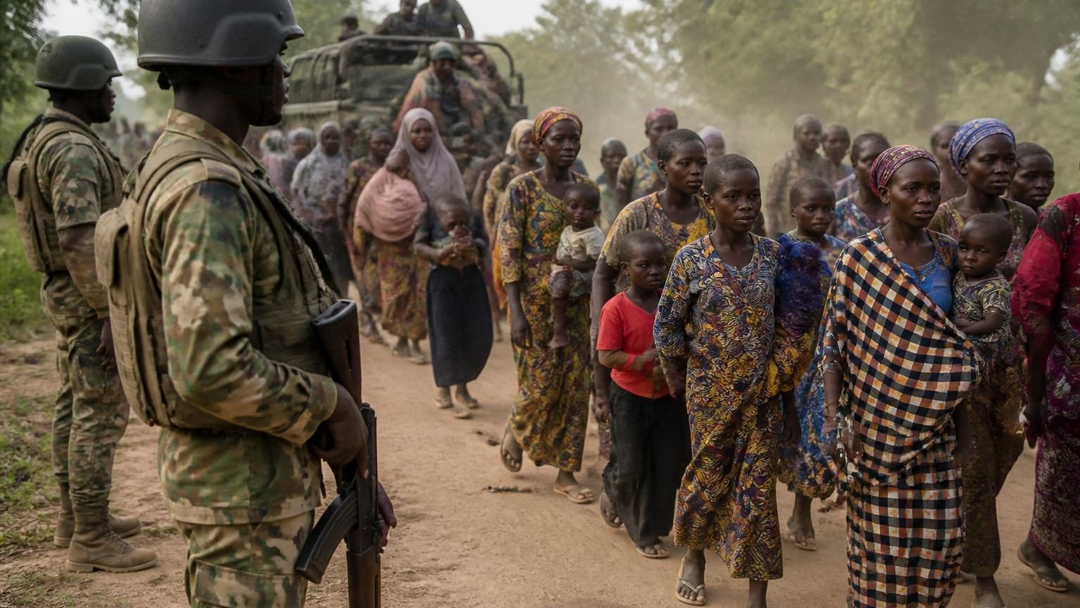 Nigeria rescues 308 in major security sweep