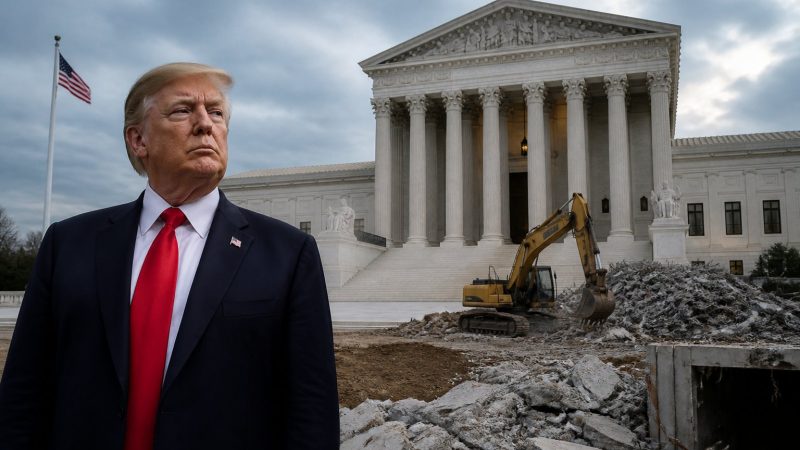 Trump Asks Supreme Court to Restart White House Ballroom Work