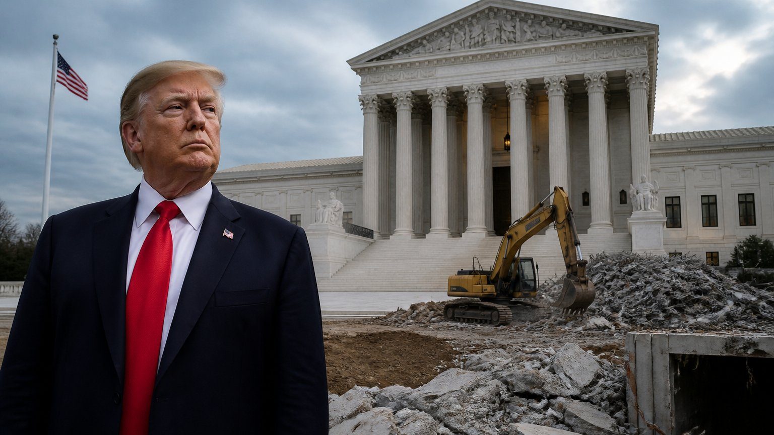 Trump Asks Supreme Court to Restart White House Ballroom Work
