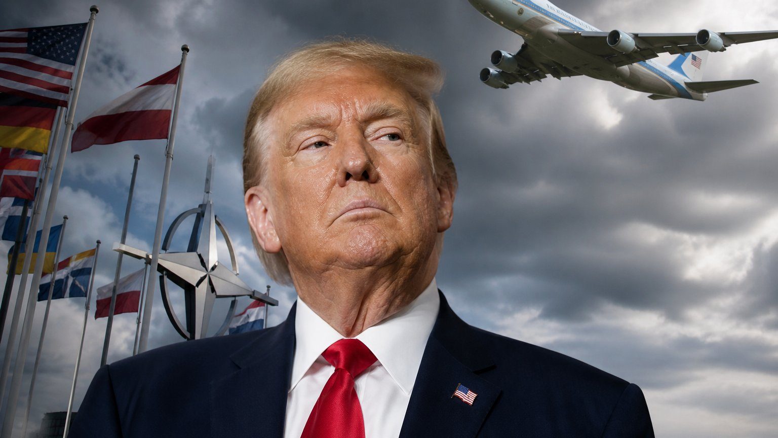 Trump says plane swap followed Nato threat