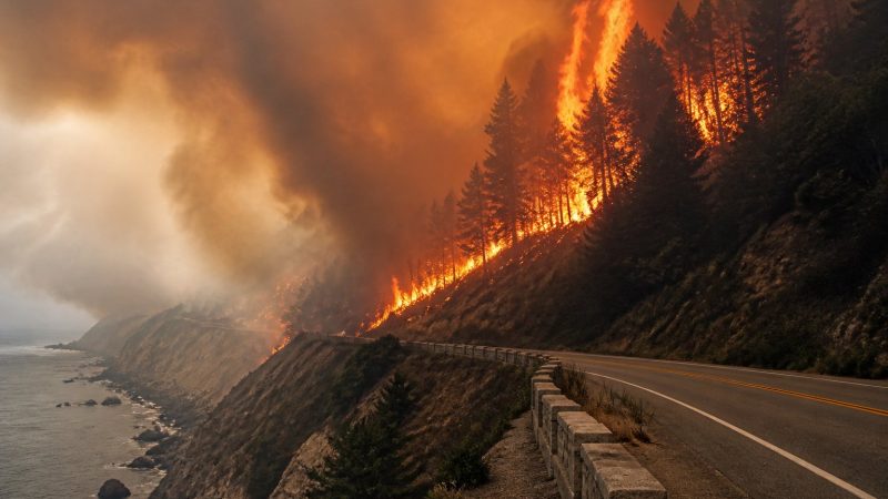 Big Sur Timber Fire Forces Highway 1 Shutdown