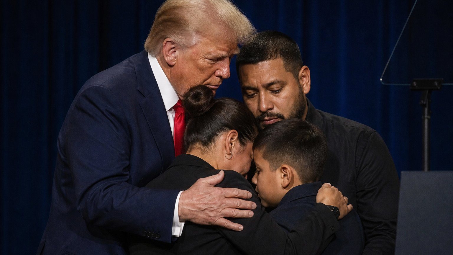 Trump Pauses Speech to Comfort Bronx Boy’s Family