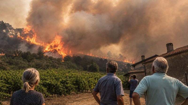 European Wildfires Rage Near Bordeaux, Madrid
