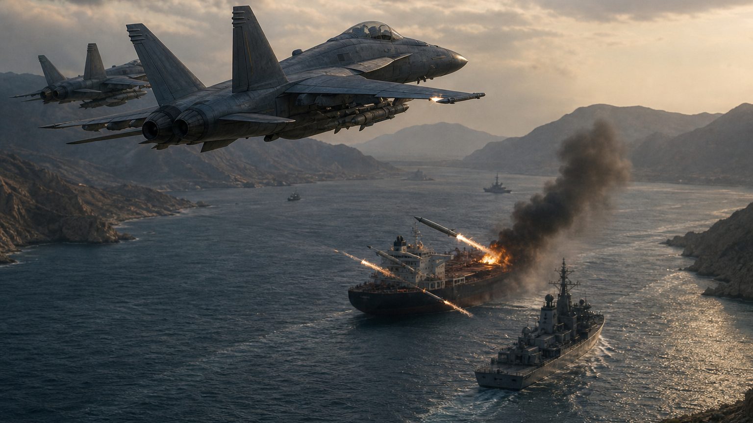 US Launches New Iran Strikes Over Strait Threat