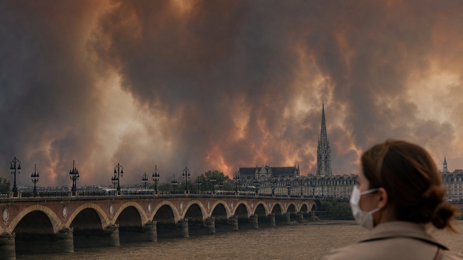 Bordeaux Wildfire Smoke Sparks Fear