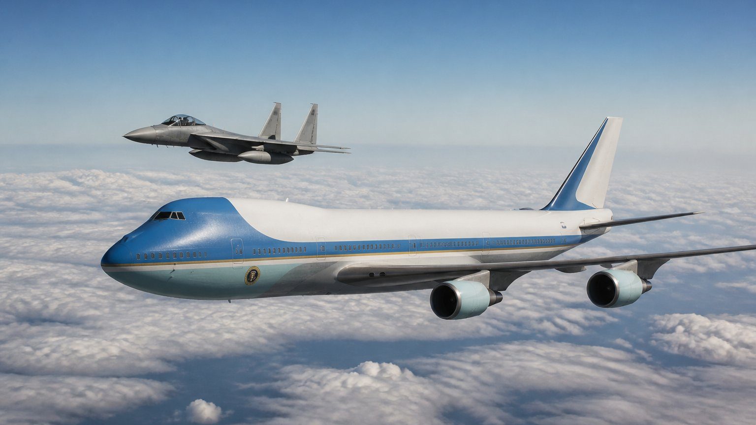 Air Force One Decoy Had Fighter Jet Cover