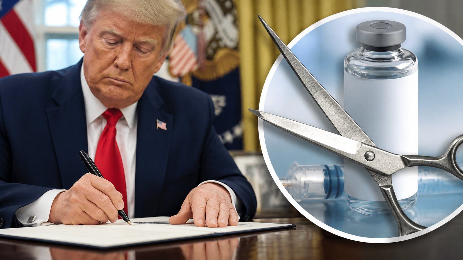 Trump cuts childhood vaccine list in new order
