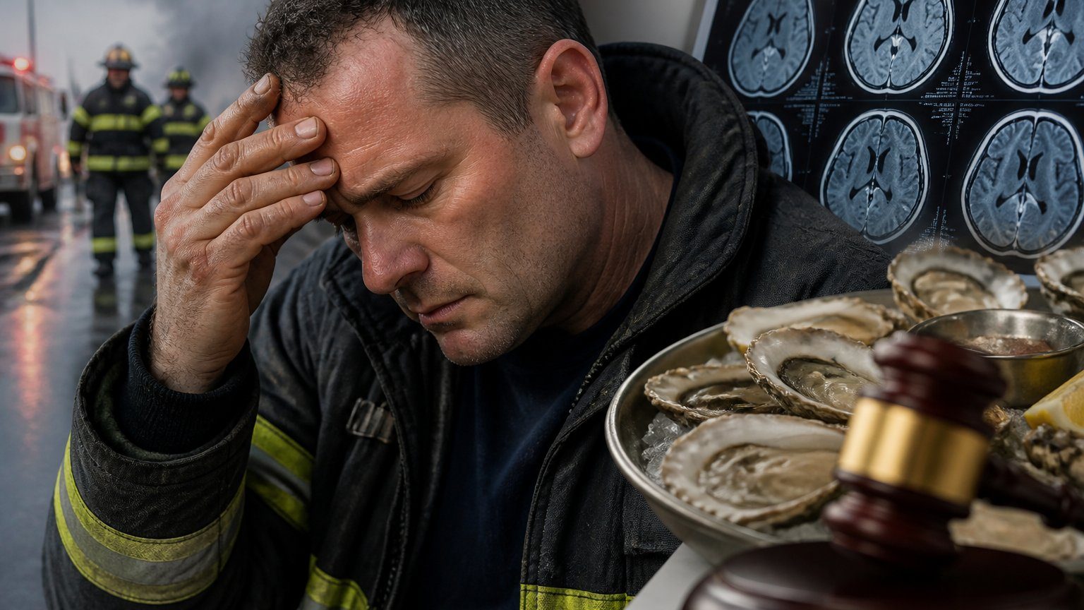 Oyster lawsuit leaves veteran firefighter brain-damaged