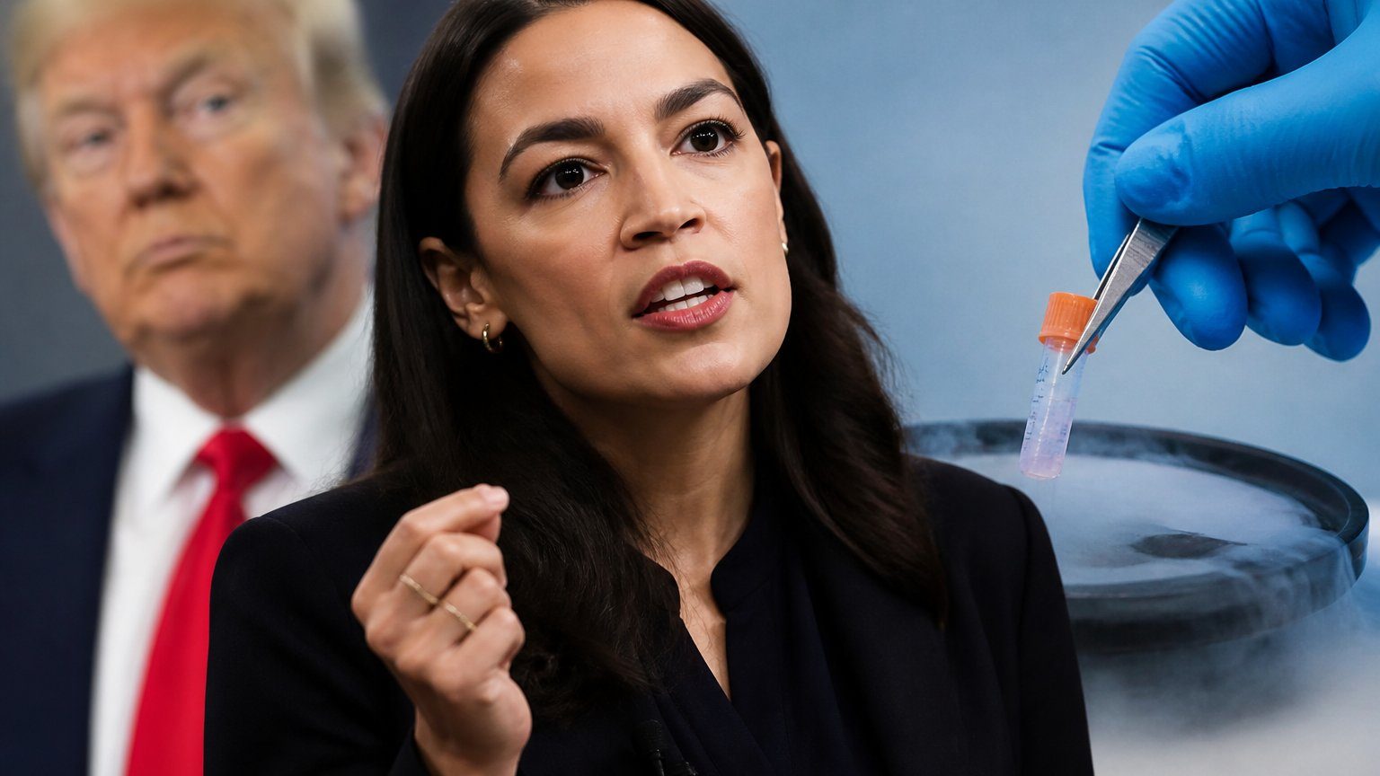 AOC Shares Egg-Freezing Choice, Targets Trump