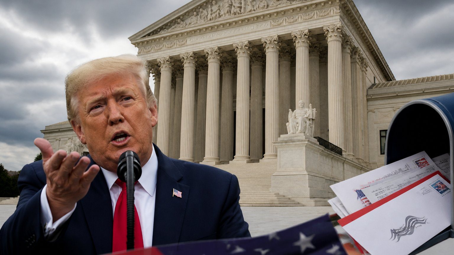 Trump Urges Supreme Court on Ballot-Mail Fight