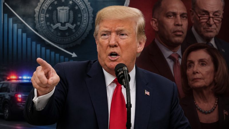 Trump Points to FBI Crime Drop, Attacks Democrats