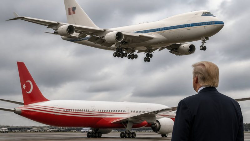 Trump Turkey plane swap caught on video