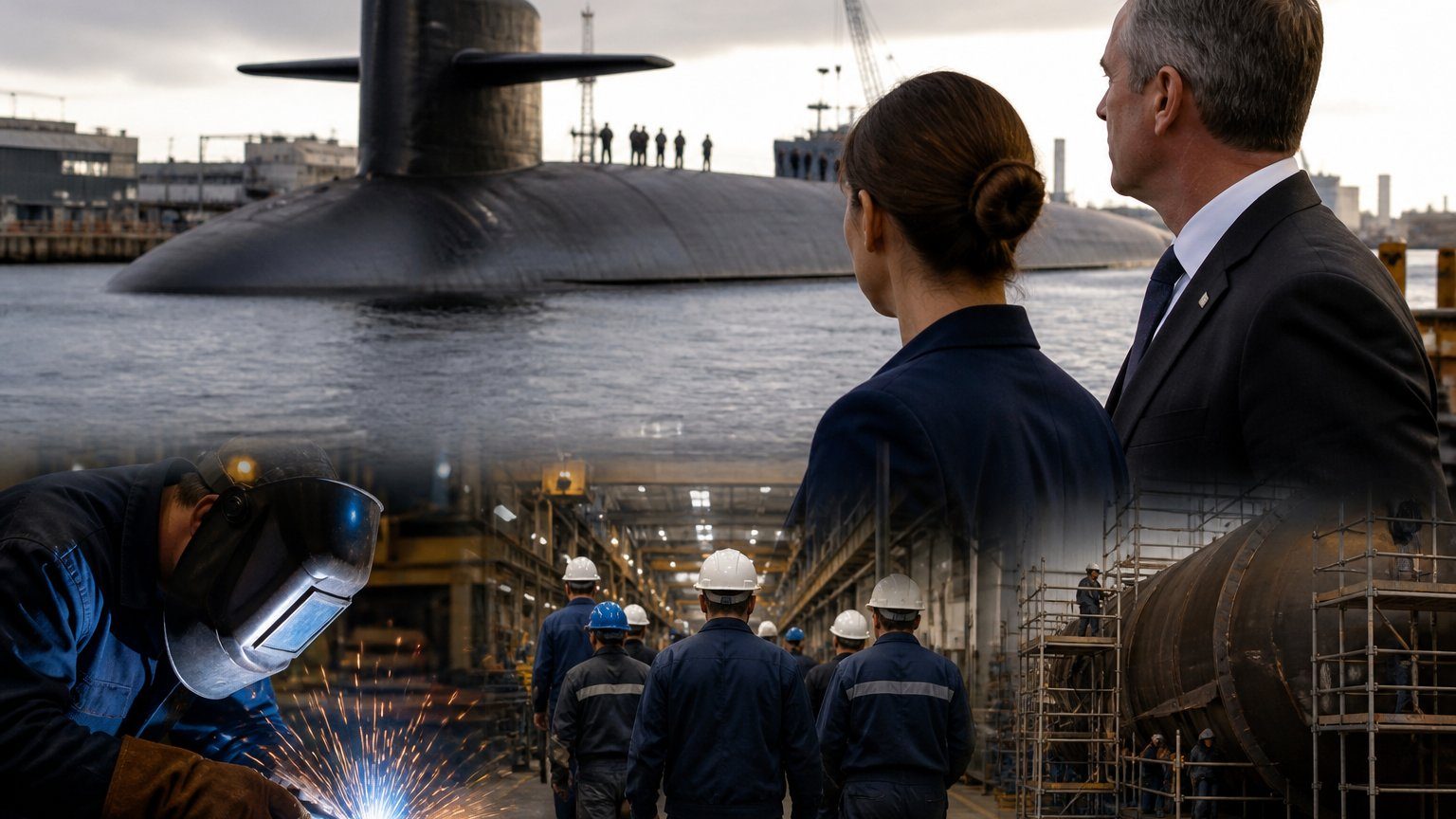 Nuclear submarine plan tied to jobs push