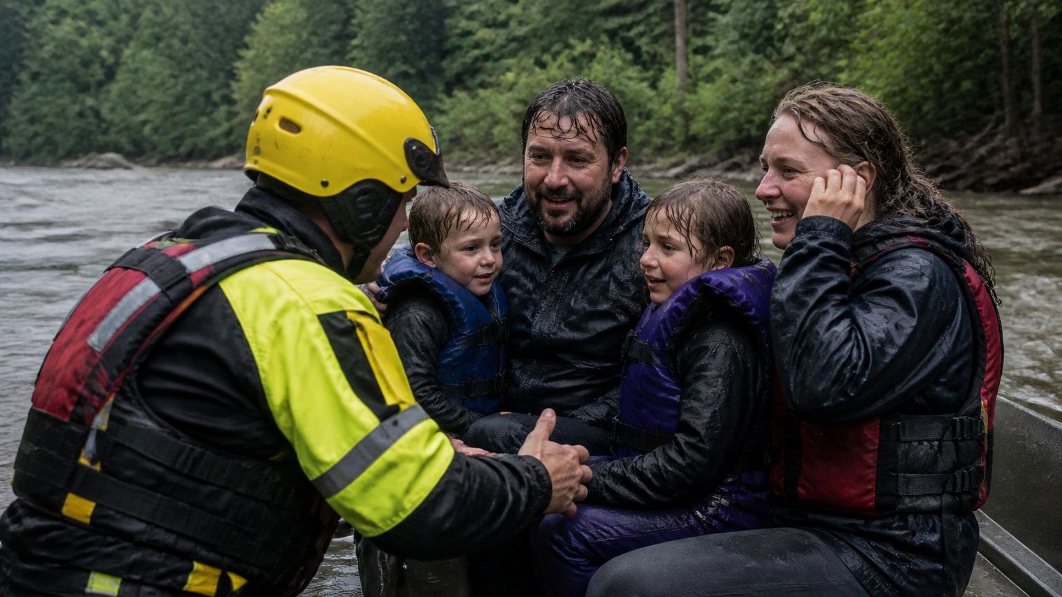 Michigan River Rescue Video Shows Lost Family Found Alive