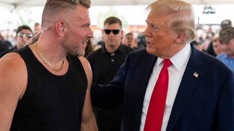Pat McAfee Meets Trump at Patriot Games in Ohio