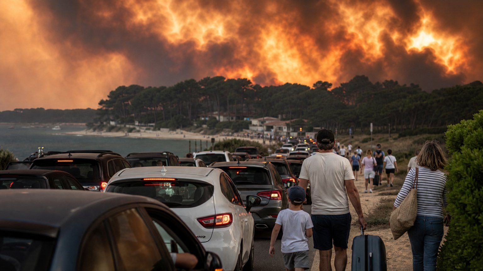 Cap Ferret wildfire evacuation widens in France