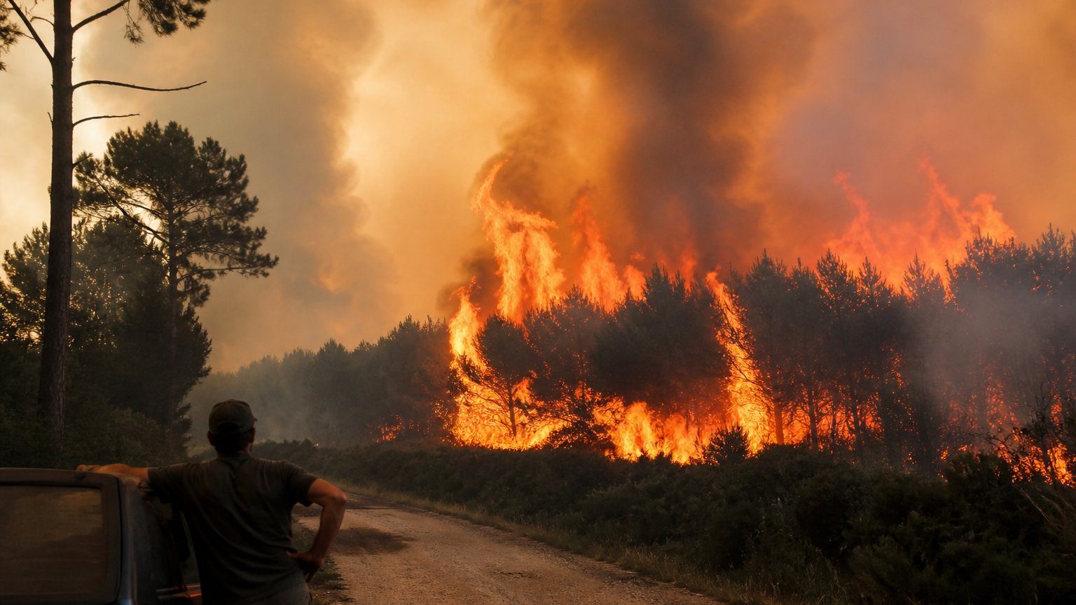 Gironde Wildfires Race Ahead of Heatwave